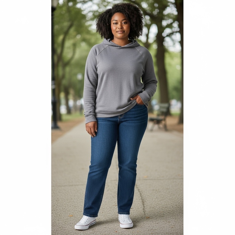 Athleta Hoodie Women Medium Gray Criss Cross Pullover Sweatshirt